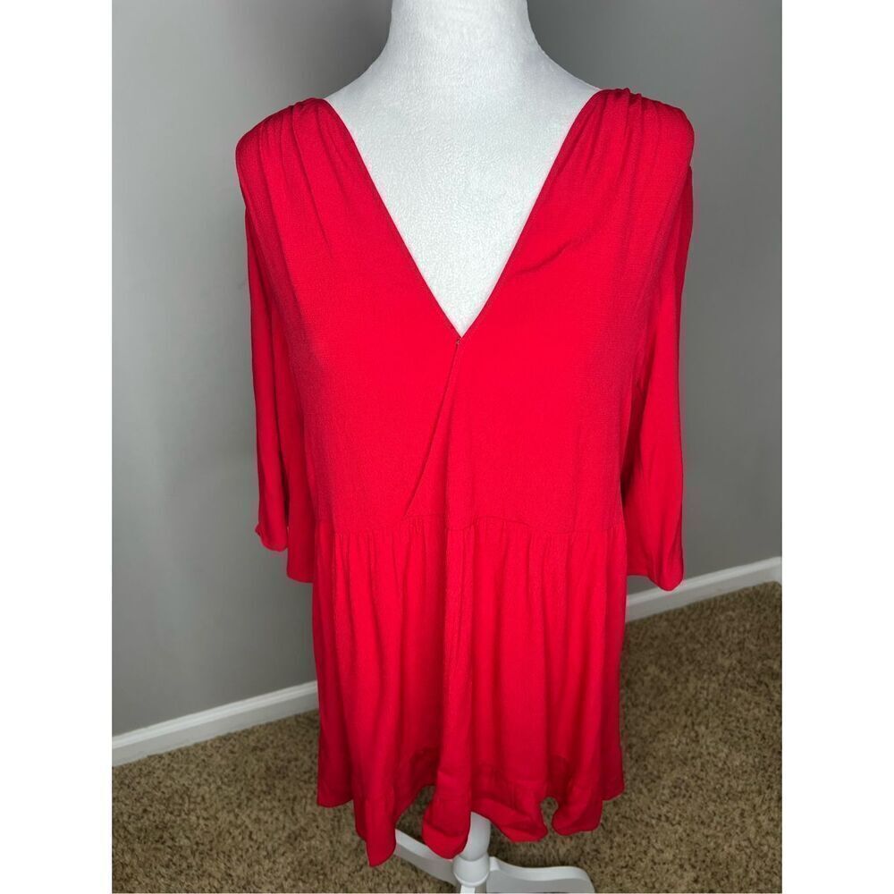 Ba&sh Robe Yuki Rouge Red Dress - Picture 2 of 5